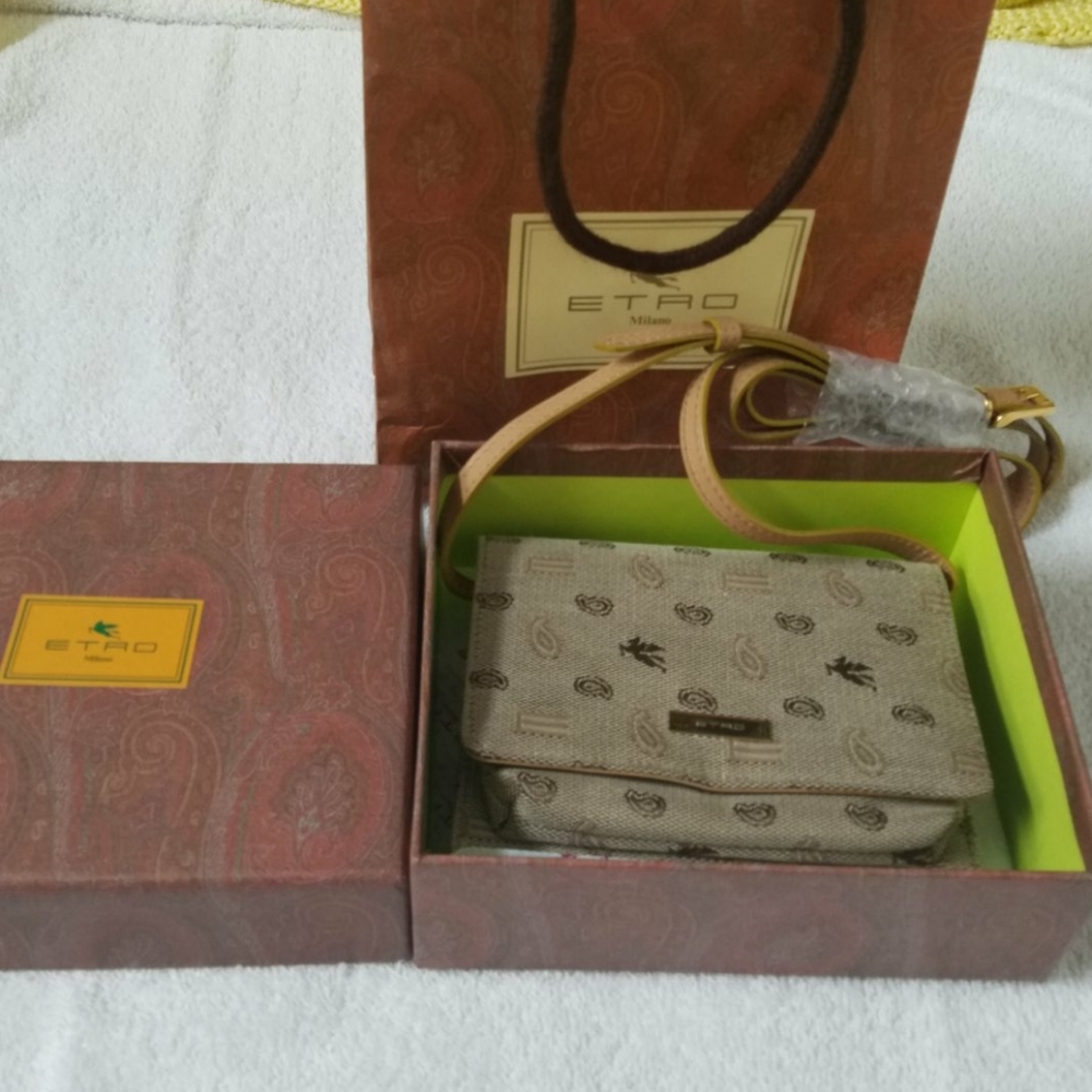 ETRO MILANO WALLET WITH STRAP